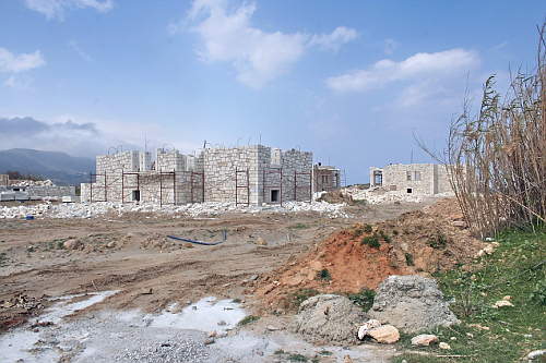 2. New houses go up at Rapaniana Beach site, Nr Kolimbari, NW Crete.