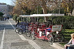 Athens Fun Bikes near the Acropolis