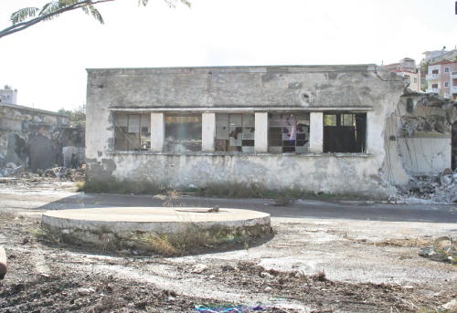 Kolimbari Co-op engine and generator shed awaits demolition, November 2008.