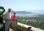 Bird watchers on Crete.  Heather Quinn, Dermot McCabe. Photo by Bill Quinn.