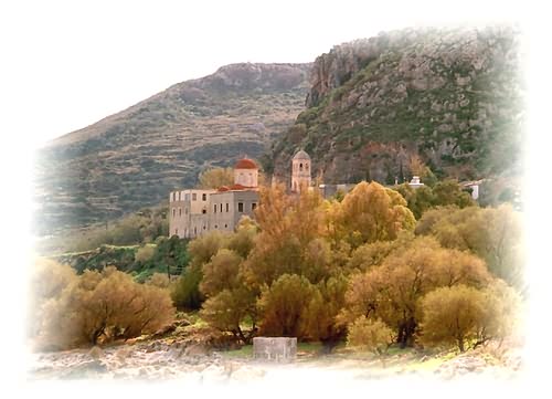 Greek Orthodox Religion, Monastery Gonias, Kolimbari, North-West Crete.