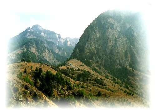 Omalos Mountains, Samaria Gorge,  North-West Crete, summer-time.