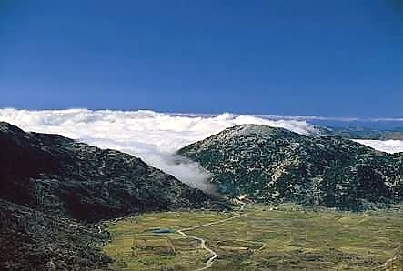 The famous Omalos Plateau at Lefka Ori.  Nomos Canion, North West Crete.