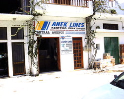 ANEK Lines central office, Boat Tickets, Kastelli, Kissamos, Nomos Chanion, Crete.