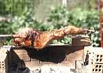 Easter lamb on spit, Astratigos, 2003.
