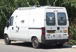 Ford Van GB P714 YBV at Kolimbari near Taverna Lefka.