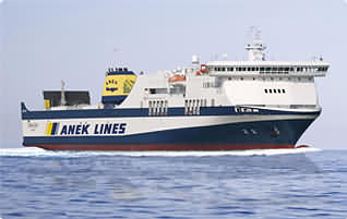 ANEK Lines Ro-ro ferry 'Pax Corragio' in 2013