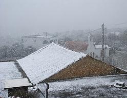 Winter Astratigos, Kolimbari, first snow for many years.