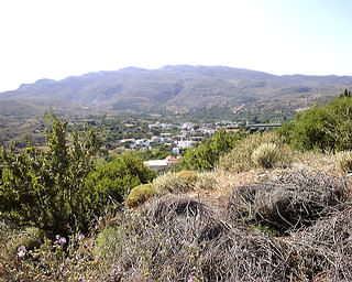 Rodopos Village, Rodopou Peninsula. Gateway to Agios Ioannis and Diktina. Dyktinna.